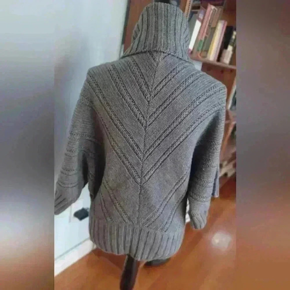 Mexx  Women's Small Cowl Neck Cable Chevron Knit Blend Sweater - Picture 7 of 7